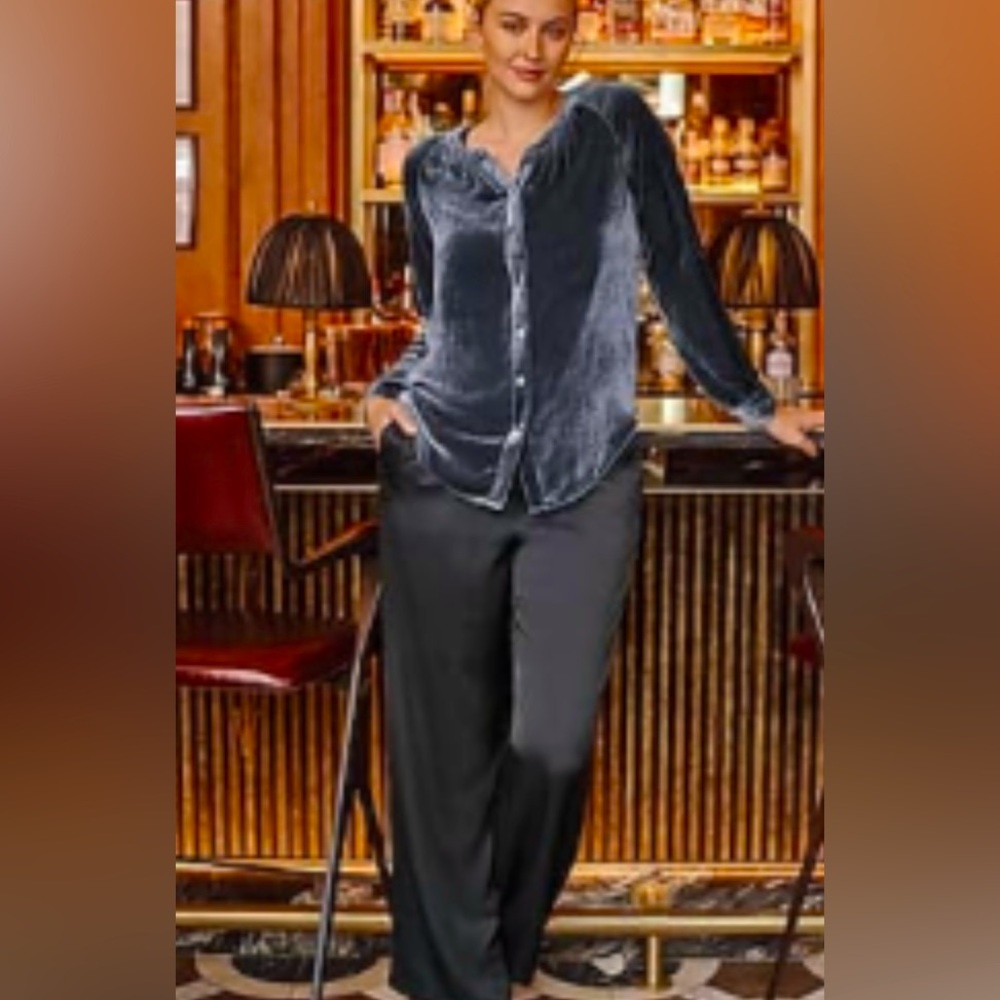 JJill satin crepe wide-leg pants